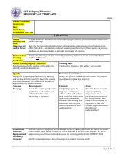college education plan template