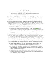 PS 3.pdf - Problem Set 3 Corporate Finance, FNCE 100 Due in class 