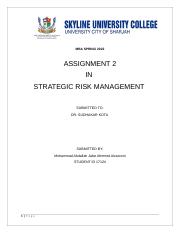 17970 - ASSIGNMENT 2 IN RISK MANAGEMENT.docx