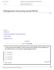 Management Accounting solved MCQ's with PDF Download [set-1].pdf