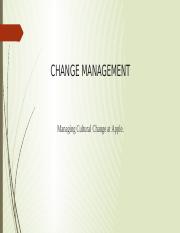 apple change management case study pdf