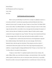 04.07B Spirituals and Protest Songs Essay.docx