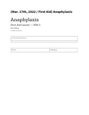 (Mar. 17th, 2022  First Aid) Anaphylaxis..pdf