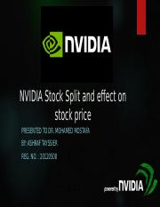 NIVIDIA Stock Split.pptx