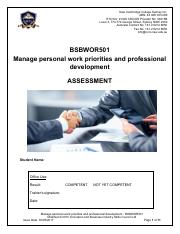 Assessment - BSBWOR501.pdf