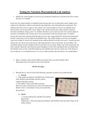 Testing for Nutrient Macromolecules Lab.pdf