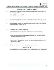 Tutorial _8 - Quantum Theory Questions.pdf_9e438a00d0839ecc431ab85a6306922d.pdf