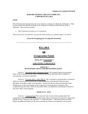 Template-GeneralCorp-By-Laws-HBS (1).docx