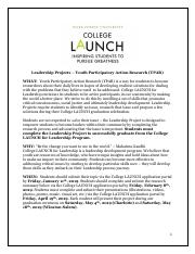 2018-2019 WFU College LAUNCH for Leadership YPAR Outline.pdf