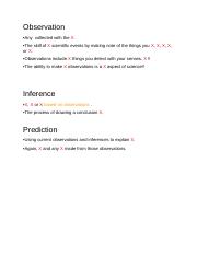 LECTURE NOTES_ Observation, Inference, and Prediction.docx