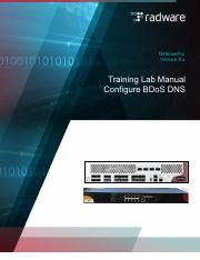 4. DefensePro Lab Manual - Configure BDoS DNS.pdf