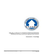 Final Answers REAA FNS40815_FNSASIC302_Assessment 1_ Knowledge.pdf
