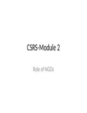CSRS-Module 2.pptx