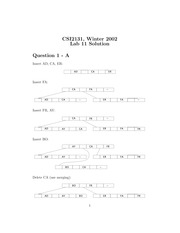 CSI 2131 Winter 2002 Lab 11 Solutions