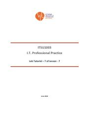 ITSU1003 Lab Tutorial Lesson7 TutorialLab.pdf
