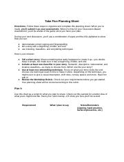 Copy of Take Five Planning Sheet.odt