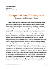 instagram essay