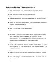 Review and Critical Thinking Questions.docx