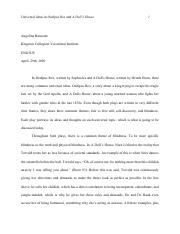 English Essay_ Oedipus Rex vs A Dolls House.pdf