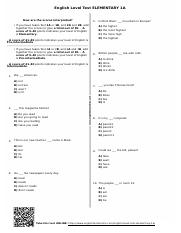 English Level Test ELEMENTARY 1A.pdf