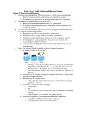 Exam 3 Study Guide-Cellular and Molecular Biology.docx