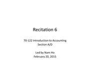 Section A&D - Recitation 6 Slides