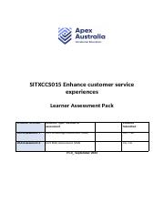 SITXCCS015 Learner Assessment Pack Word file.v1.0.docx