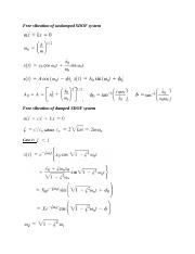 Vibration Formula sheet.doc
