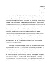 Microbiology Intro Research Paper