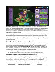 Cookie Run Kingdom - The Complete Magic Laboratory Guide and Tips.docx