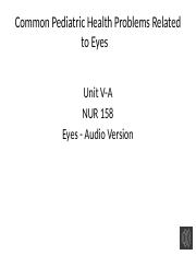 NUR 158 EENT (Eyes_Audio Version)