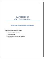 CAPE BIOLOGY Unit 1.pdf