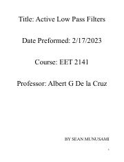 LAB 2 ACTIVE LOW PASS FILTERS.pdf