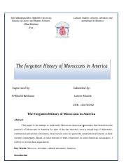 Moroccan-American relations (Enregistré automatiquement) (Enregistré automatiquement).docx