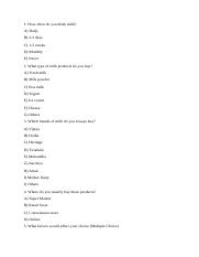 Questionnaire for Vijaya Dairy.docx