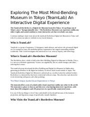 Exploring The Most Mind-Bending Museum in Tokyo (TeamLab) An Interactive Digital Experience.docx