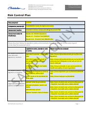 ASS SAMPLE_STEP05_CUAANM301_Risk Control Plan V1.pdf