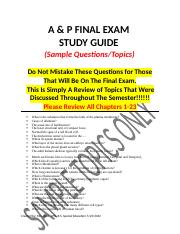 A & P Final Study Guide-1.docx
