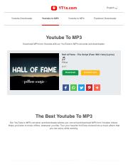 Youtube To Mp3 Converter | YT1s.pdf