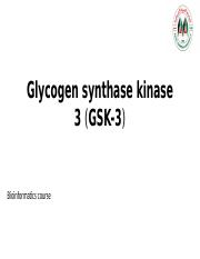 Glycogen synthase kinase 3.pptx