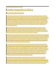 Gender Inequality in Africa.docx