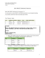 Unit 2 SQL SELECT Assignment.doc