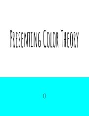 07 03 presenting color theory assignment