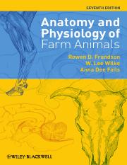 Anatomy_& - SEVENTH EDITION Anatomy  and Physiology of Farm Animals Rowen D. Frandson W. Lee Wilke Anna Dee |  Course Hero