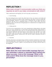 REFLECTION introduction to communication.docx