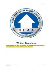 REAA - CPPREP4005 - Written Questions v1.7 Annie.docx