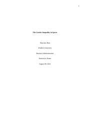 Bibliography on the Gender Inequality in Sports.docx