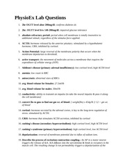 BISC 104 - PhysioEx Lab Questions