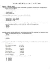 ACCT 250 Final Exam Ch 10-13 Extra Practice Questions.docx