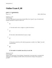 Online Exam 8